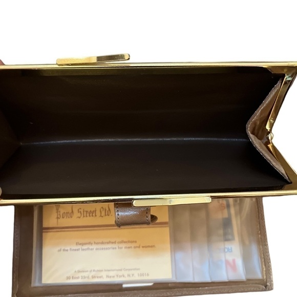 Vintage 1960s WALLET Soft Leather New In Box Beige Authentic Great Gift - Picture 7 of 16